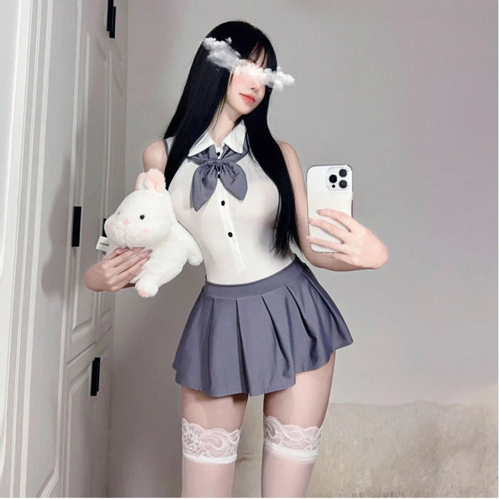 Sexy Schoolgirl Lingerie Set for Women