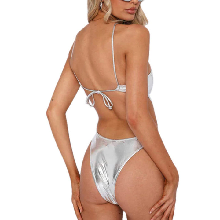 Liquid Shine Cutout Monokini Bodysuit