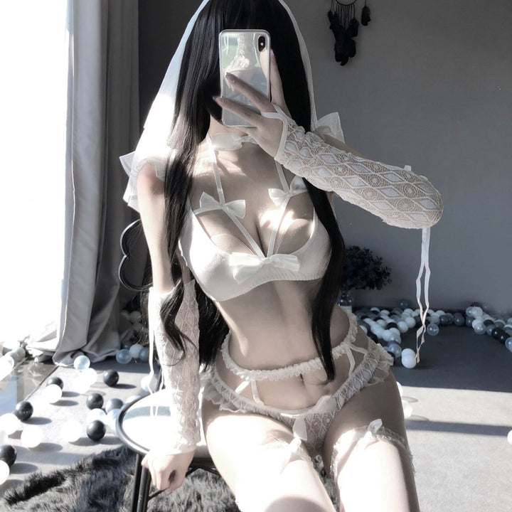 Lace Gothic Seduction Lingerie Set