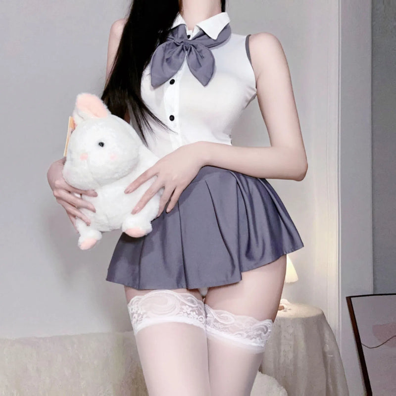 Sexy Schoolgirl Lingerie Set for Women