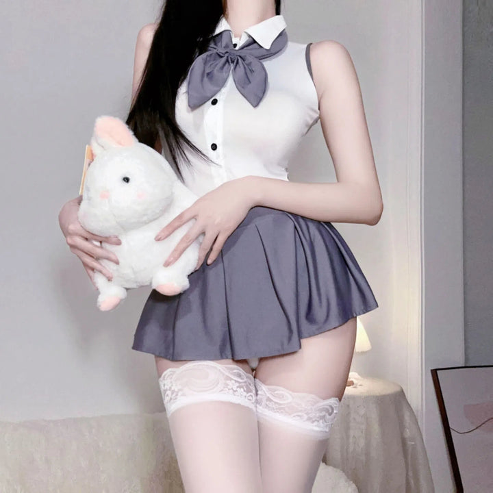 Sexy Schoolgirl Lingerie Set for Women
