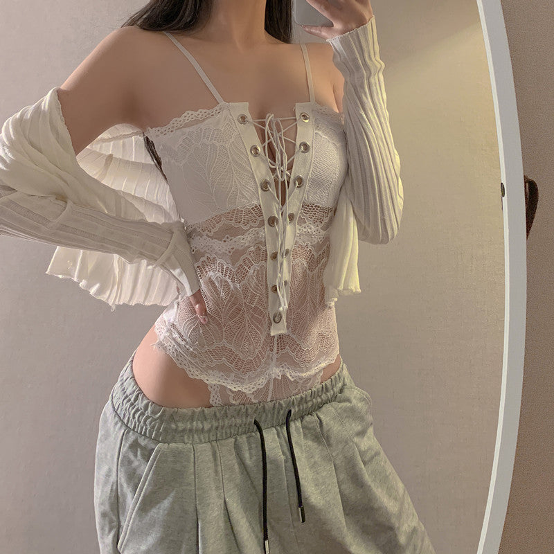 Sexy Lace Bodysuit Lingerie Set
