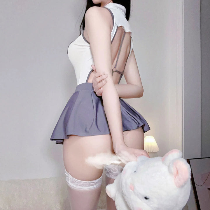 Sexy Schoolgirl Lingerie Set for Women