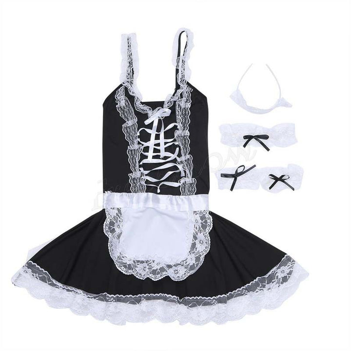 Flirty French Maid Lingerie Set — Serve Up Irresistible Fantasy