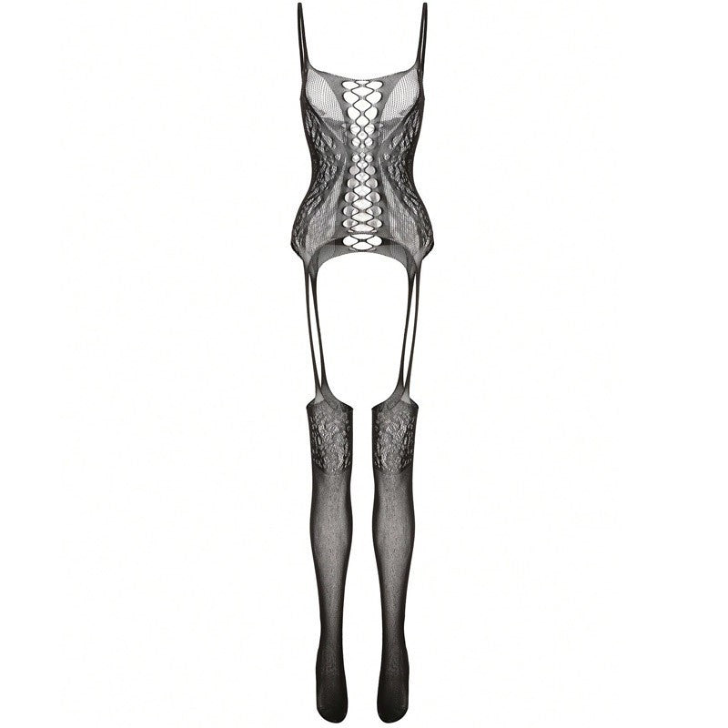 Lace Suspender Bodystocking Set