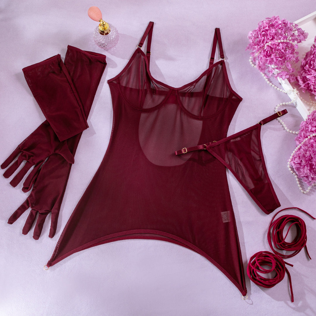 Sexy Mesh Lingerie Set for Women
