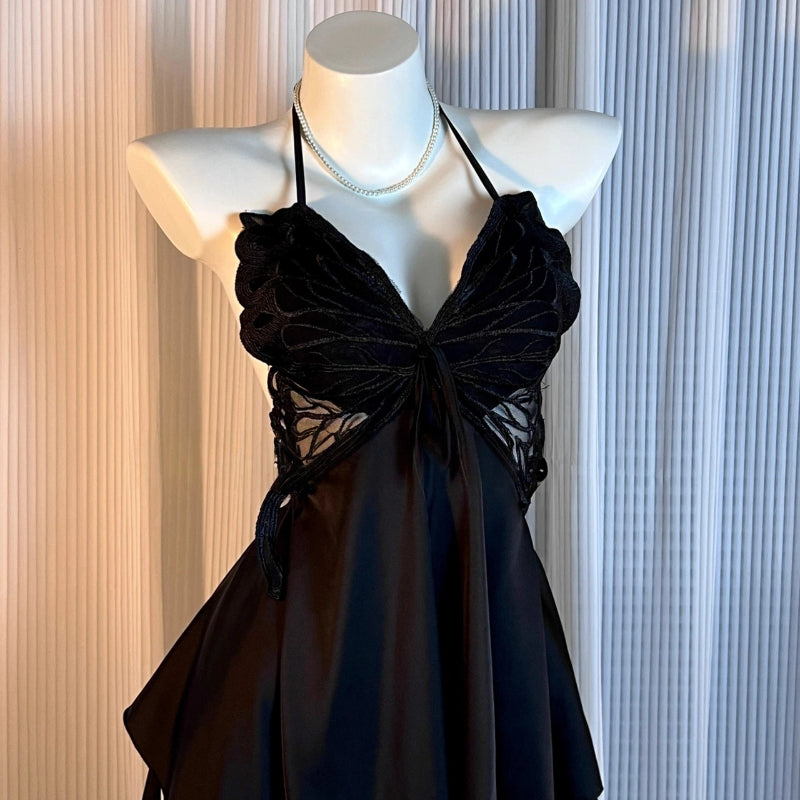 Hot Girl Satin Bow Nightdress