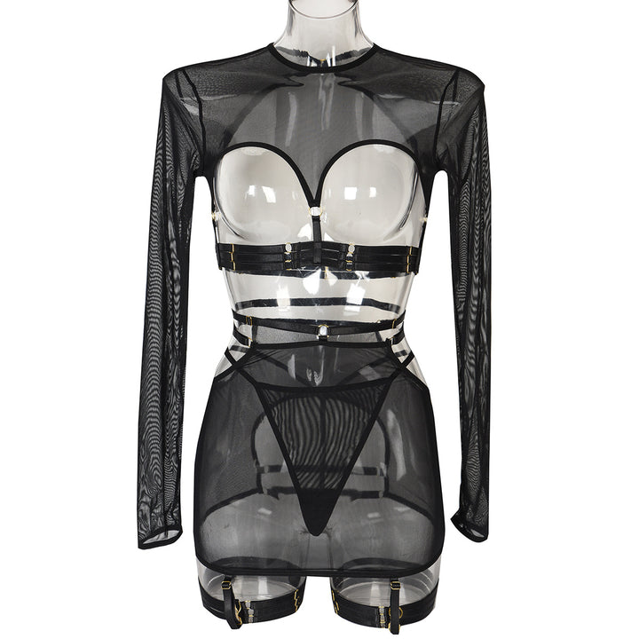 Sexy Hollow Out 5-Piece Lingerie Set