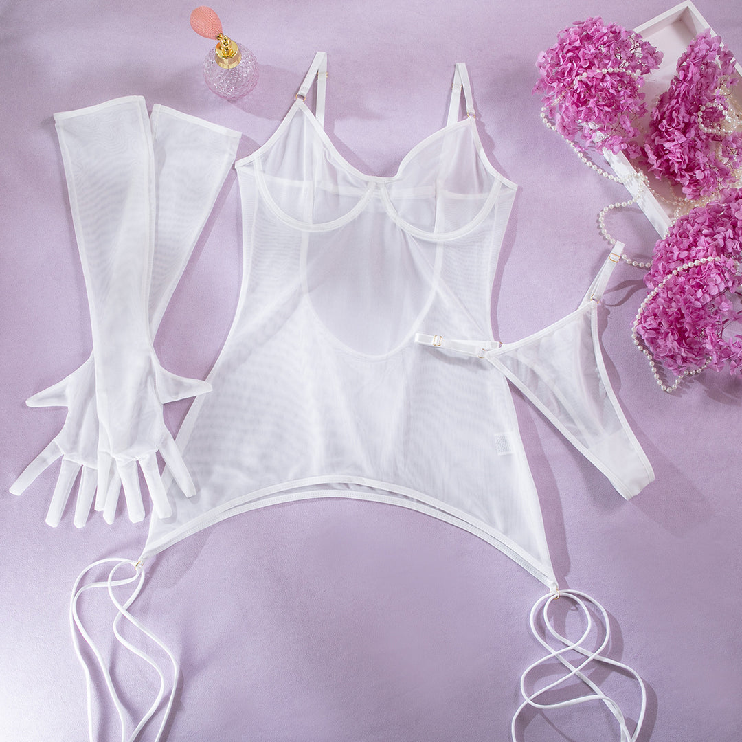 Sexy Mesh Lingerie Set for Women