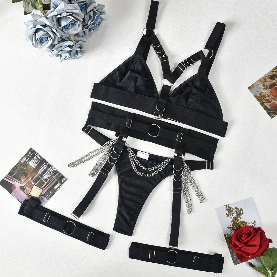Harness Lingerie Set with Chain Detail