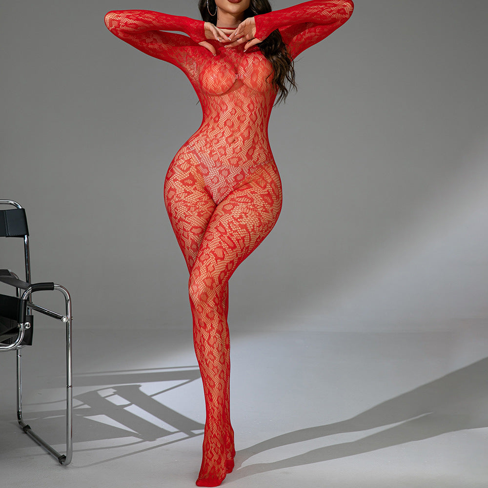 Women's Leopard Print Bodystocking