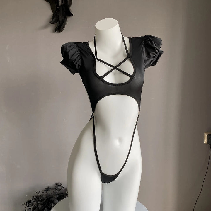 Cross-Strap Cutout Bodysuit