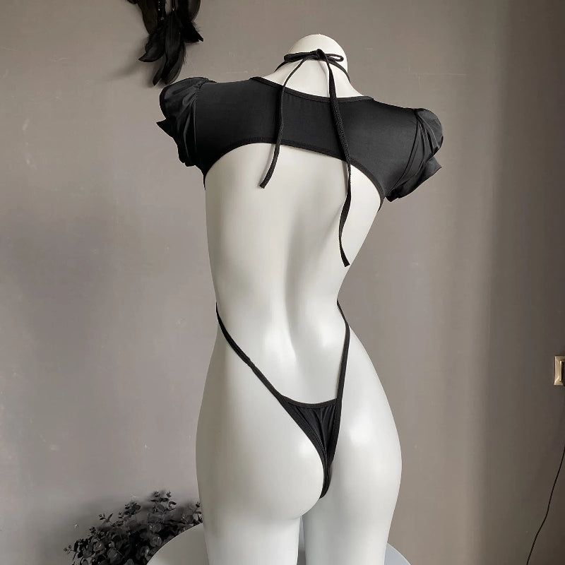 Cross-Strap Cutout Bodysuit