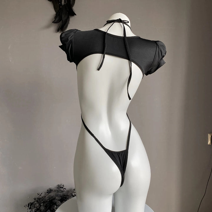 Cross-Strap Cutout Bodysuit