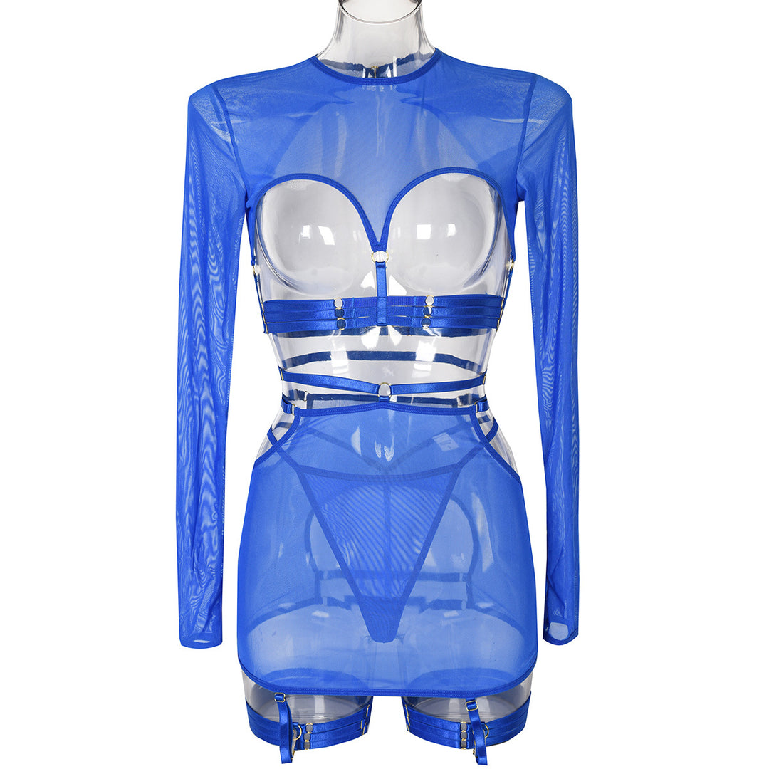 Sexy Hollow Out 5-Piece Lingerie Set