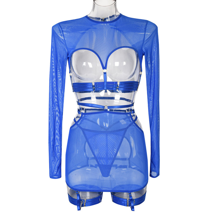 Sexy Hollow Out 5-Piece Lingerie Set