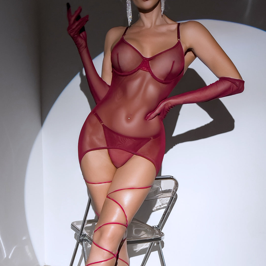 Sexy Mesh Lingerie Set for Women