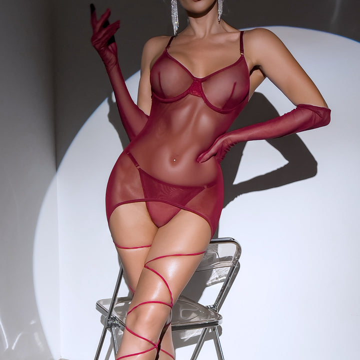 Sexy Mesh Lingerie Set for Women
